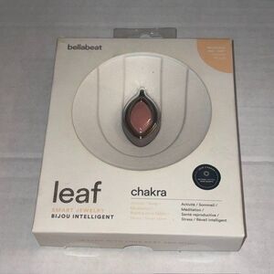 Bellabeat Leaf Chakra Health Tracker Smart Jewelry Silver Opened Box